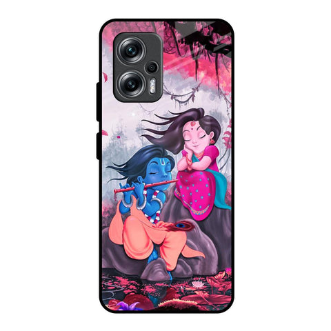 Radha Krishna Art Redmi K50i 5G Glass Back Cover Online