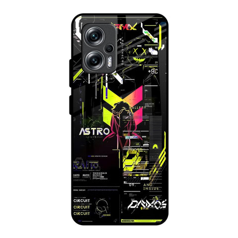Astro Glitch Redmi K50i 5G Glass Back Cover Online