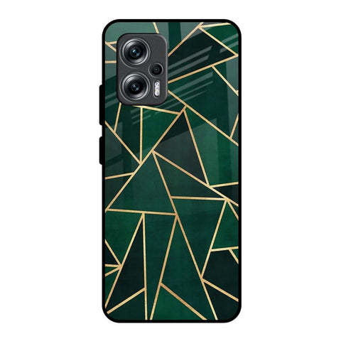 Abstract Green Redmi K50i 5G Glass Back Cover Online