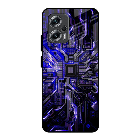 Techno Color Pattern Redmi K50i 5G Glass Back Cover Online