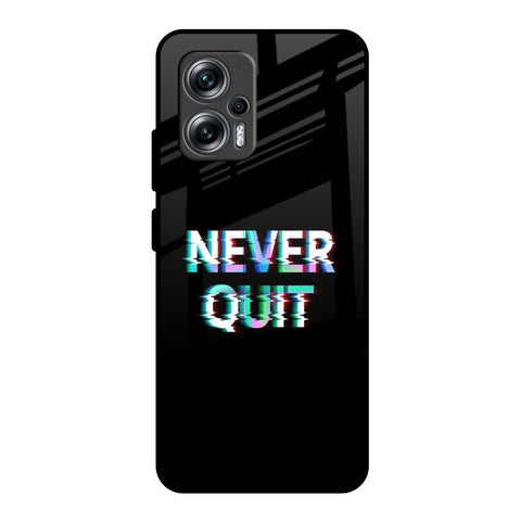 Never Quit Redmi K50i 5G Glass Back Cover Online