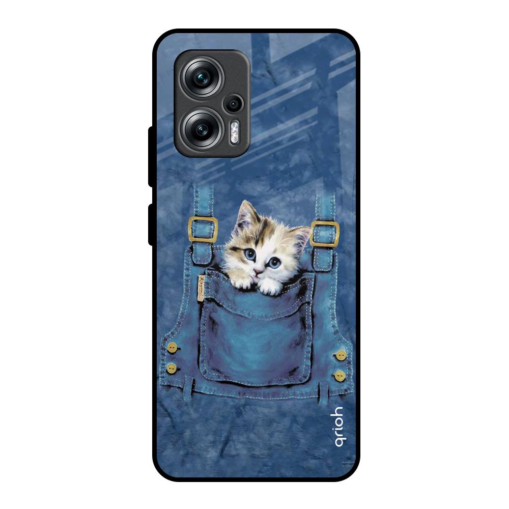 Kitty In Pocket Redmi K50i 5G Glass Back Cover Online