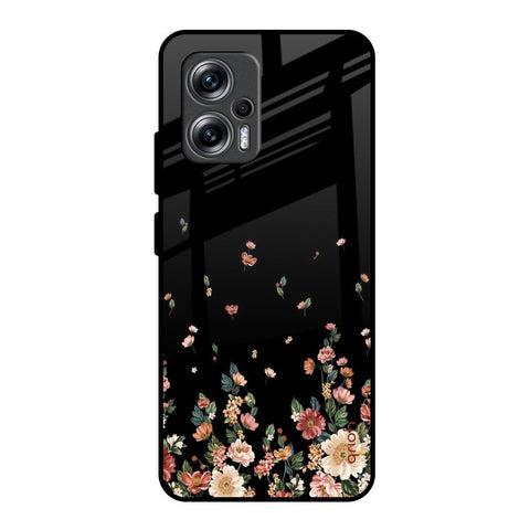 Floating Floral Print Redmi K50i 5G Glass Back Cover Online