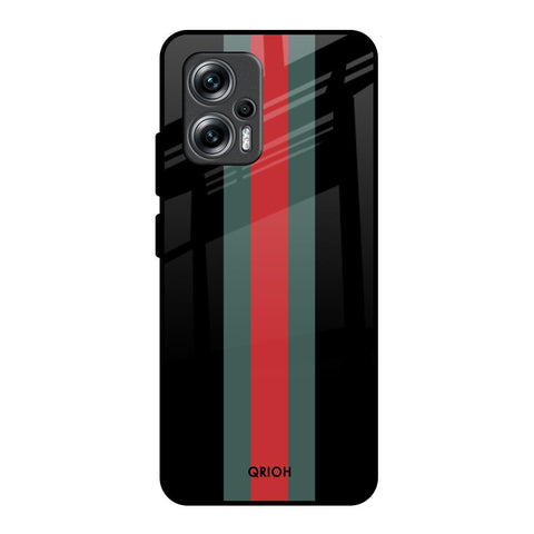 Vertical Stripes Redmi K50i 5G Glass Back Cover Online