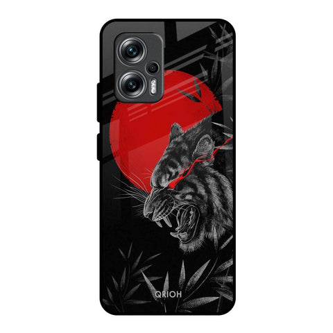 Red Moon Tiger Redmi K50i 5G Glass Back Cover Online