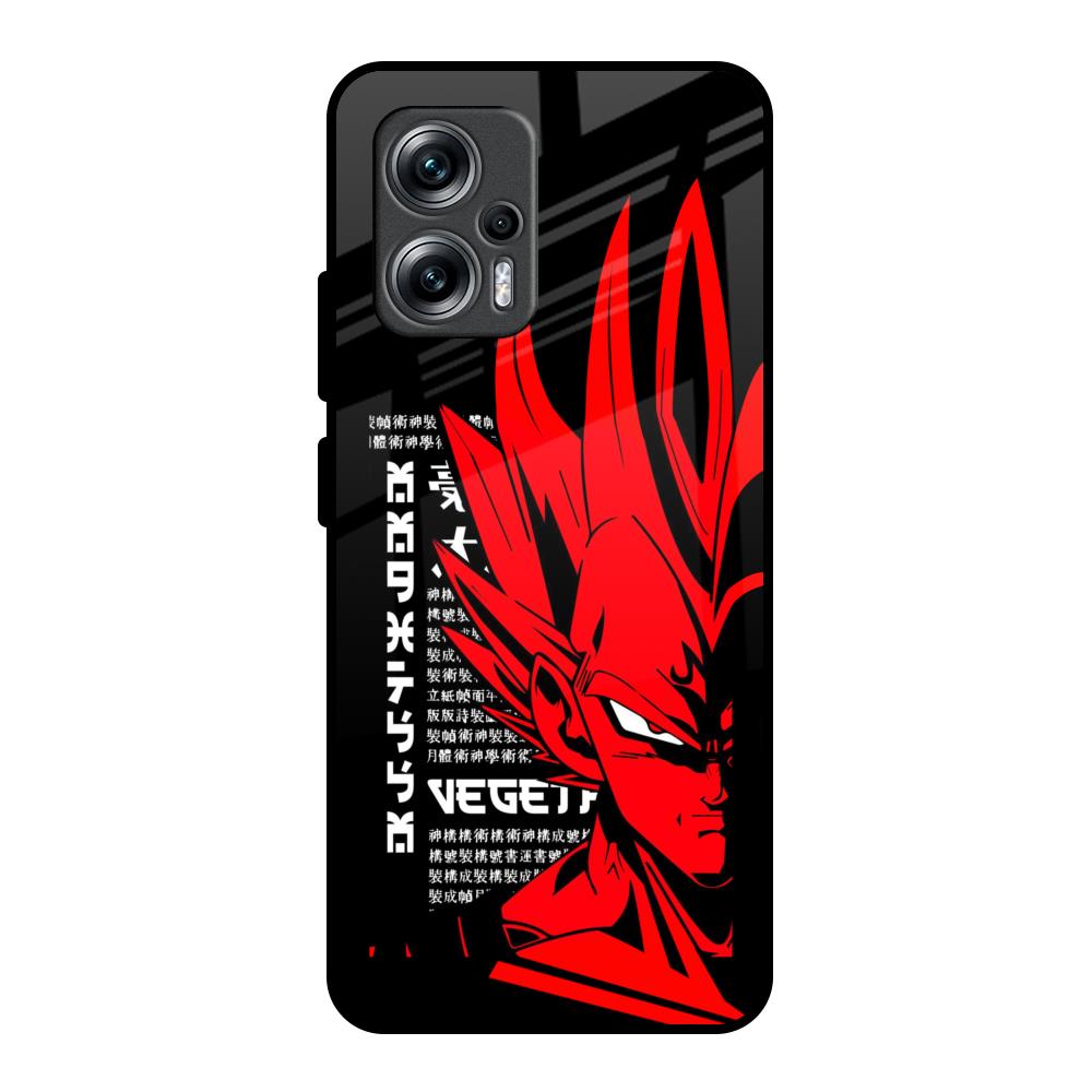 Red Vegeta Redmi K50i 5G Glass Back Cover Online