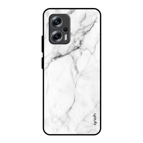 Modern White Marble Redmi K50i 5G Glass Back Cover Online