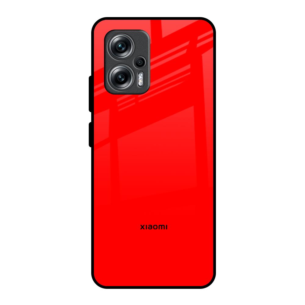 Blood Red Redmi K50i 5G Glass Back Cover Online