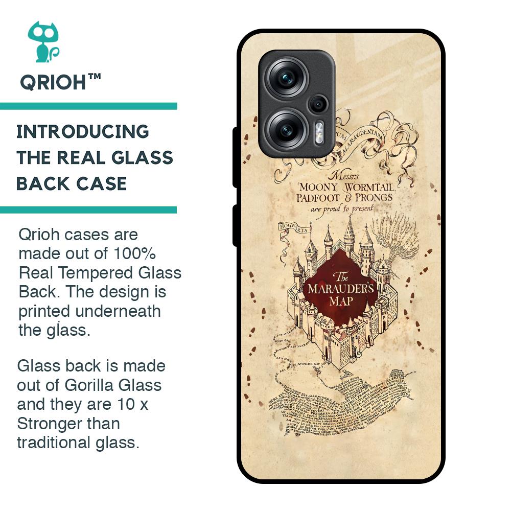 Magical Map Glass Case for Redmi K50i 5G