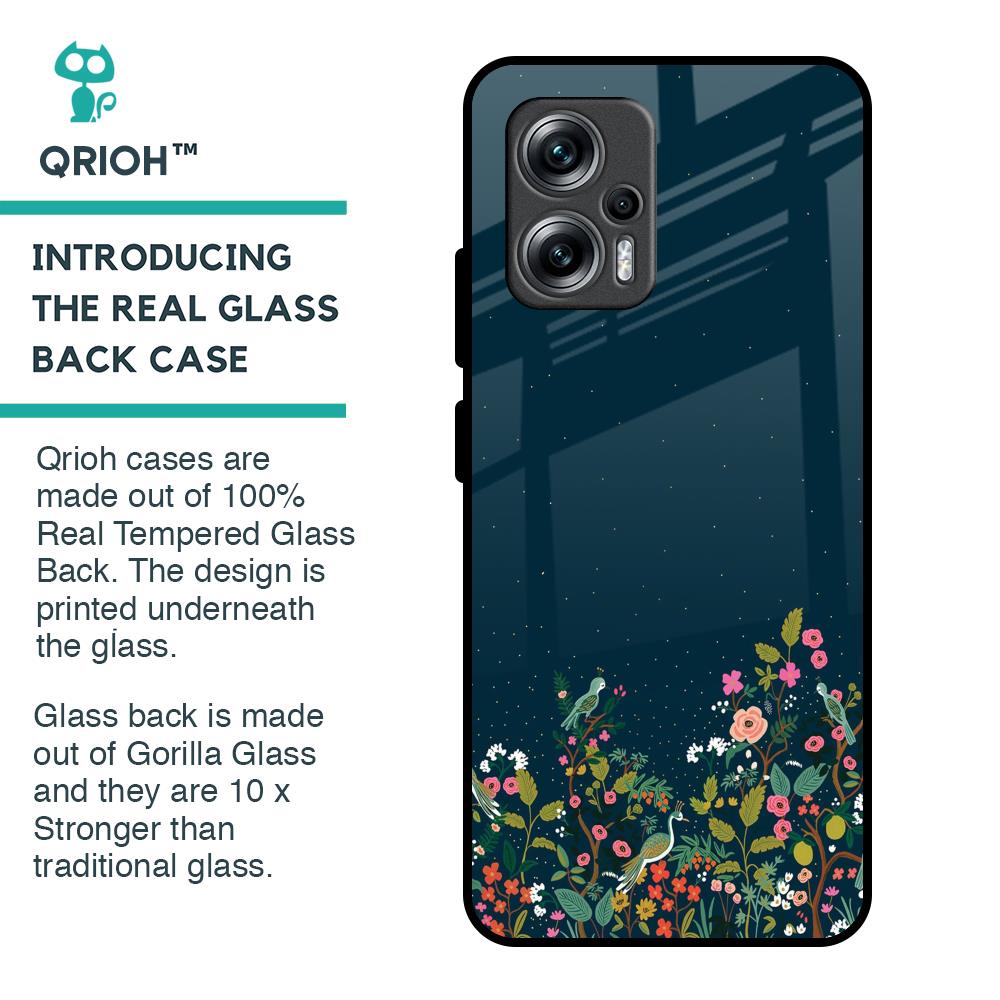 Small Garden Glass Case For Redmi K50i 5G