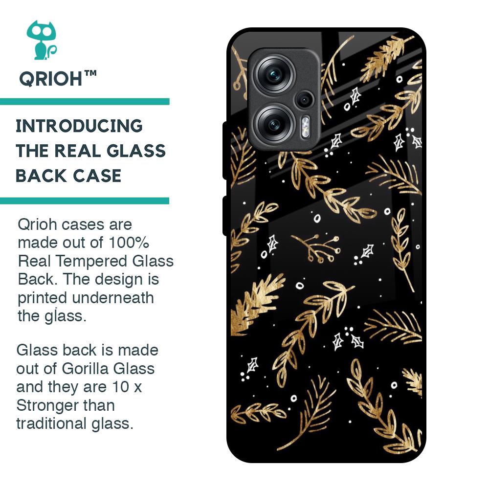 Autumn Leaves Glass Case for Redmi K50i 5G