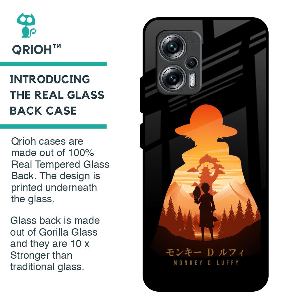 Luffy One Piece Glass Case for Redmi K50i 5G