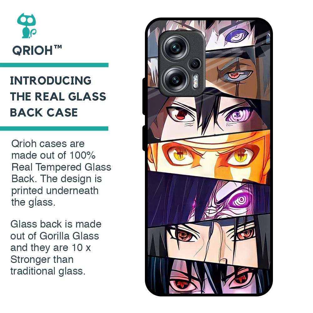 Anime Eyes Glass Case for Redmi K50i 5G