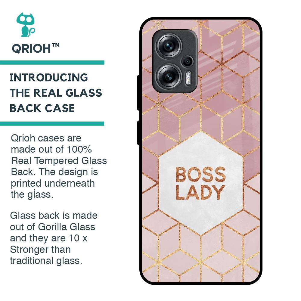 Boss Lady Glass Case for Redmi K50i 5G