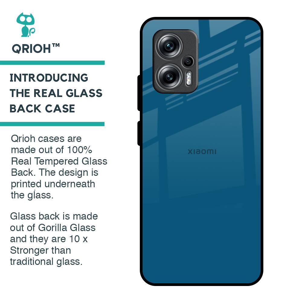 Cobalt Blue Glass Case for Redmi K50i 5G