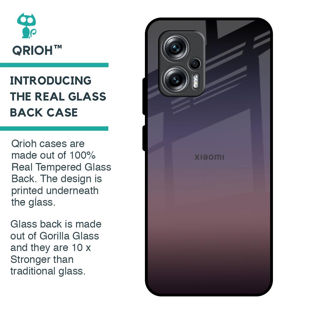 Grey Ombre Glass Case for Redmi K50i 5G