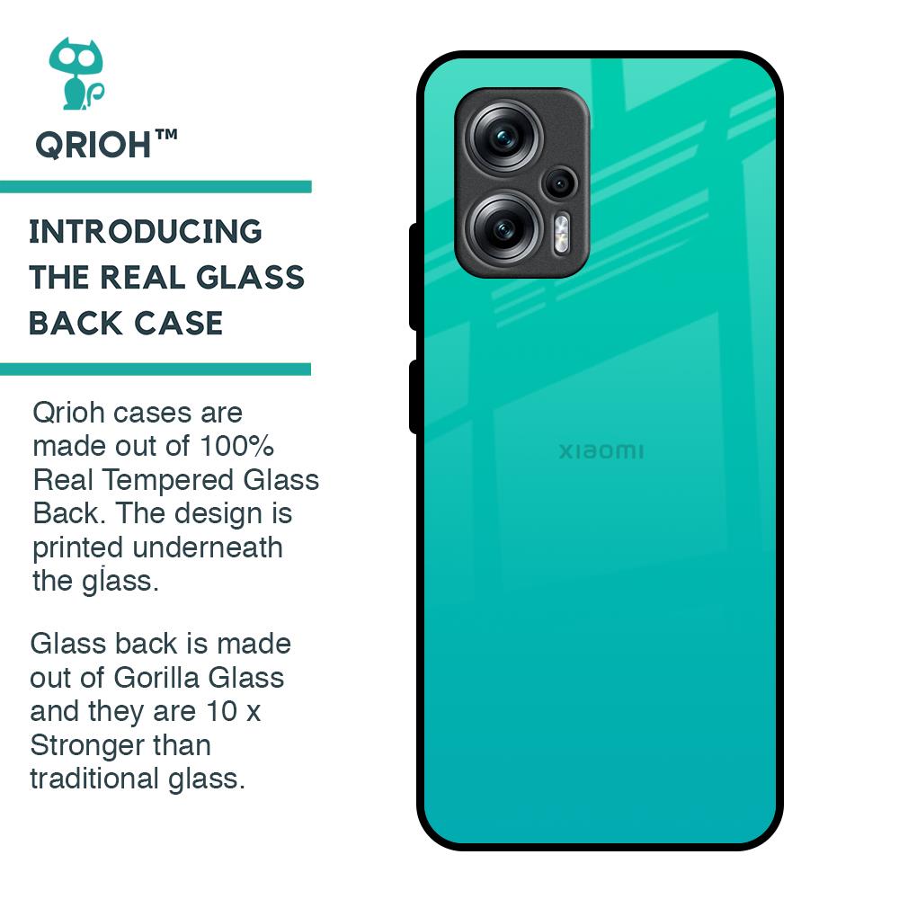Cuba Blue Glass Case For Redmi K50i 5G