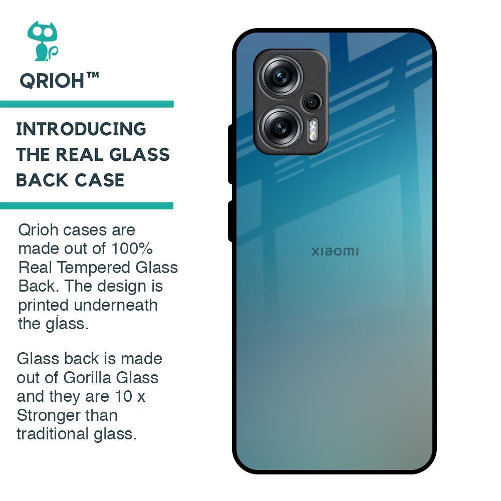 Sea Theme Gradient Glass Case for Redmi K50i 5G