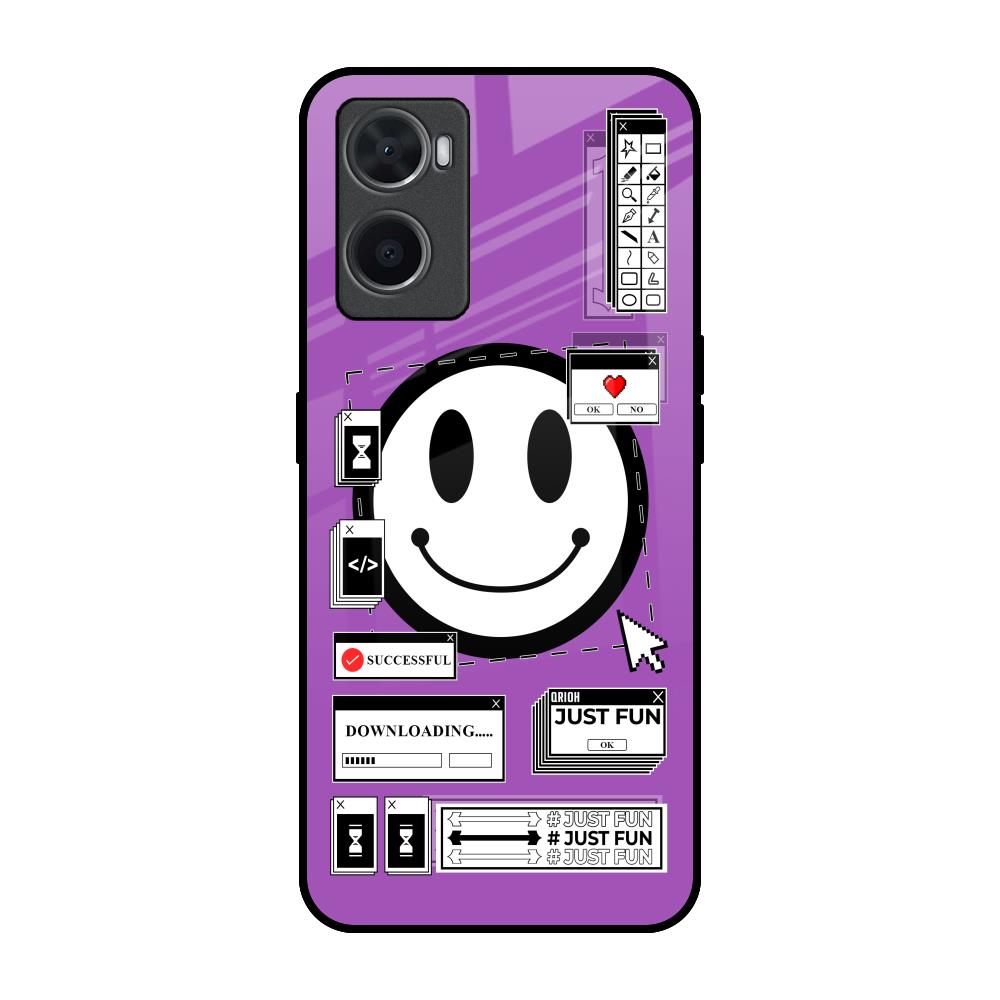 Code with Smile Oppo A36 Glass Back Cover Online