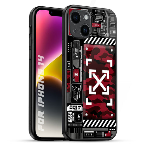 Technology Art iPhone 14 Glass Back Cover Online
