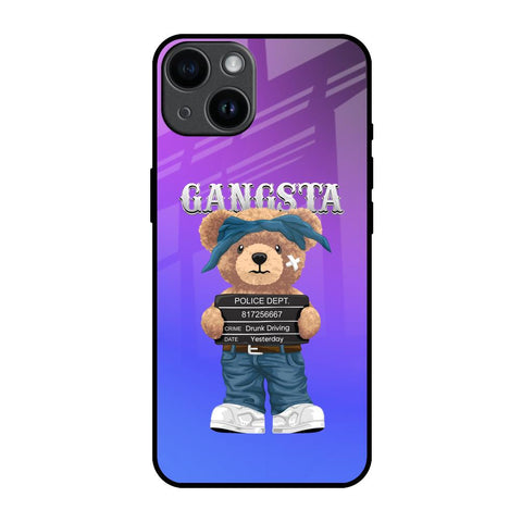 Gangsta Bear iPhone 14 Glass Back Cover Online
