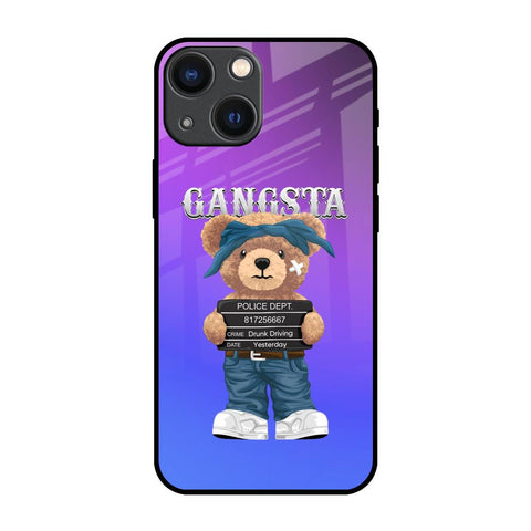 Gangsta Bear iPhone 14 Plus Glass Back Cover Online