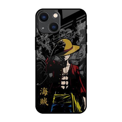 Dark Luffy Glass Case for iPhone 14 Plus