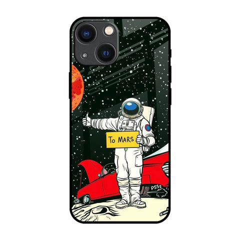 Astronaut on Mars Glass Case for iPhone 14 Plus