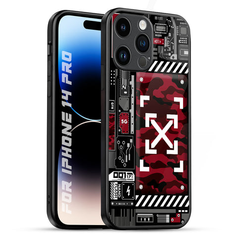 Technology Art iPhone 14 Pro Glass Back Cover Online