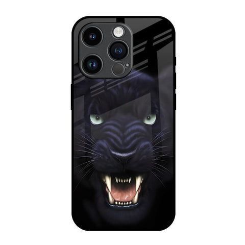 Angry Black Leopard iPhone 14 Pro Glass Back Cover Online