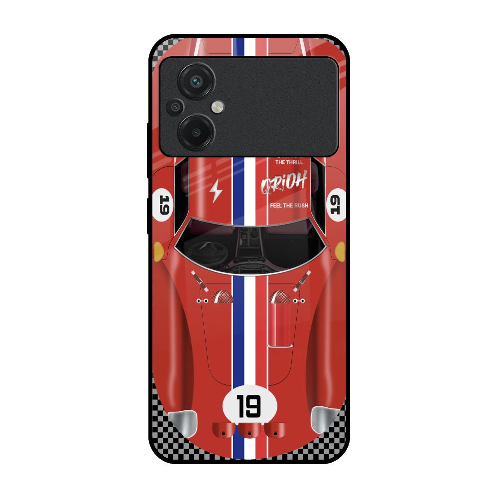 Racing Vintage Poco M5 Glass Back Cover Online