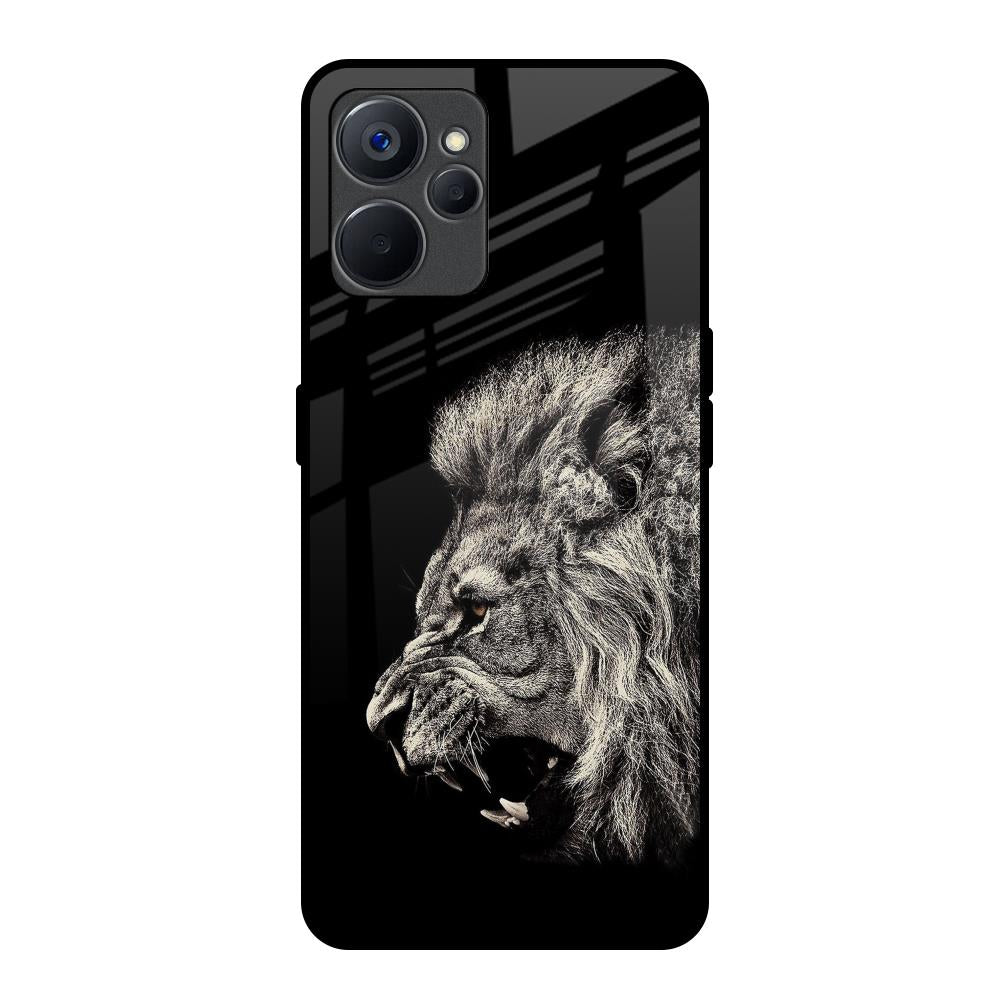 Brave Lion Realme 9i 5G Glass Back Cover Online