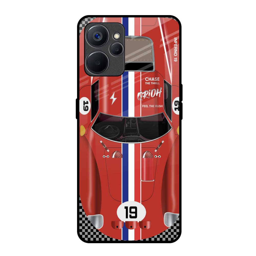 Racing Vintage Realme 9i 5G Glass Back Cover Online