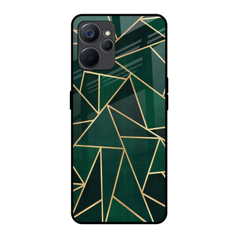 Abstract Green Realme 9i 5G Glass Back Cover Online