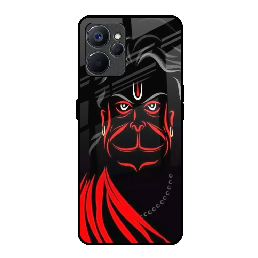 Lord Hanuman Realme 9i 5G Glass Back Cover Online