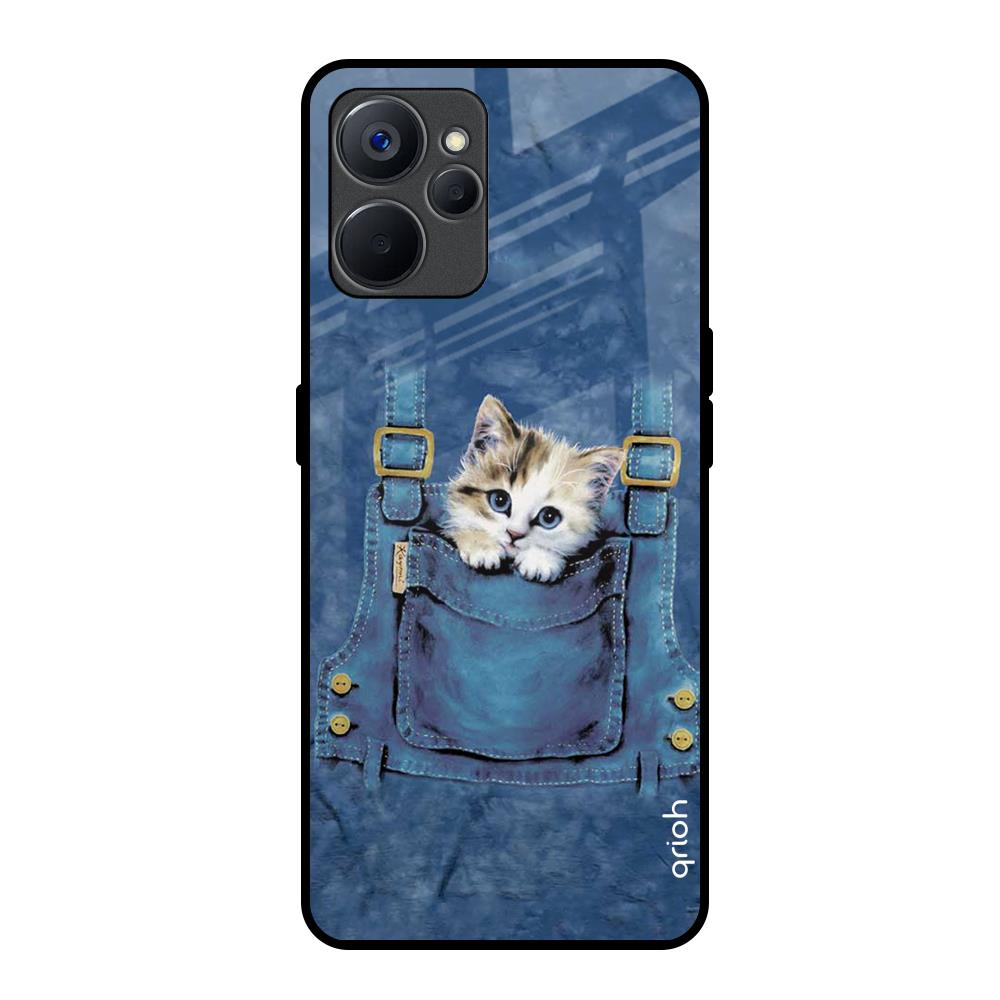 Kitty In Pocket Realme 9i 5G Glass Back Cover Online