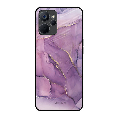 Purple Gold Marble Realme 9i 5G Glass Back Cover Online