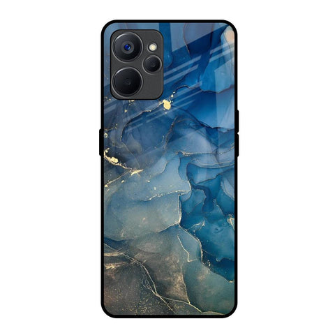 Blue Cool Marble Realme 9i 5G Glass Back Cover Online