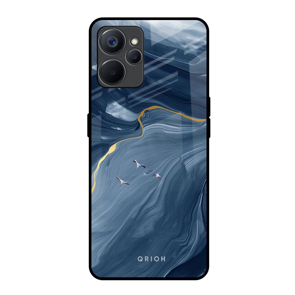 Deep Ocean Marble Realme 9i 5G Glass Back Cover Online