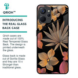 Lines Pattern Flowers Glass Case for Realme 9i 5G