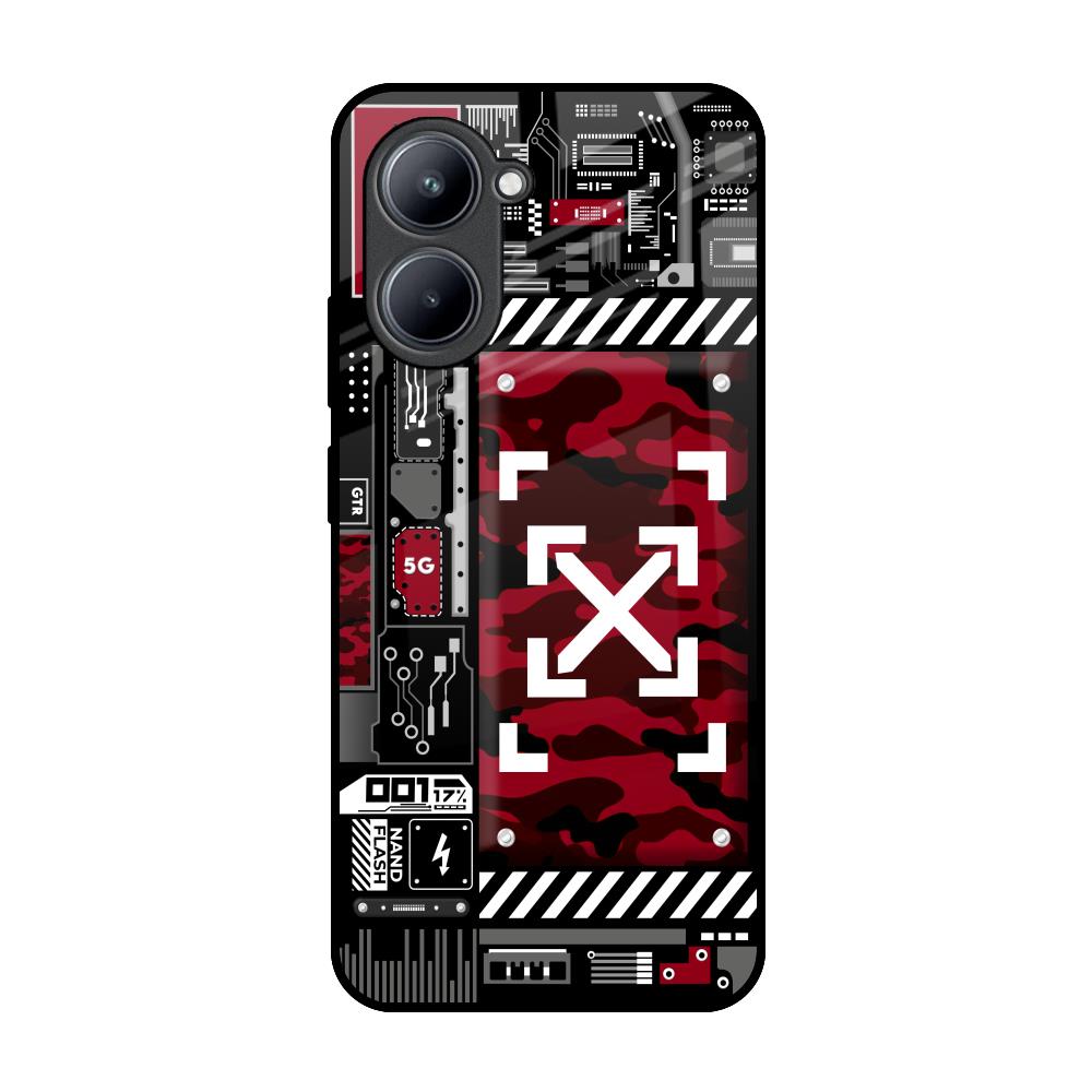 Technology Art Realme C33 Glass Back Cover Online