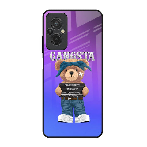 Gangsta Bear Redmi 11 Prime Glass Back Cover Online
