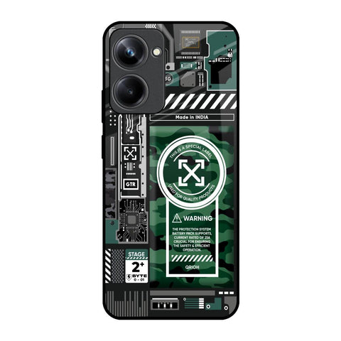 Green Camo Circuit Realme 10 Pro 5G Glass Back Cover Online
