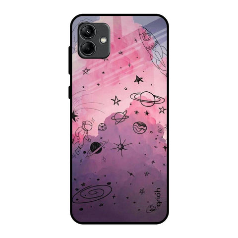 Space Doodles Samsung Galaxy A04 Glass Back Cover Online