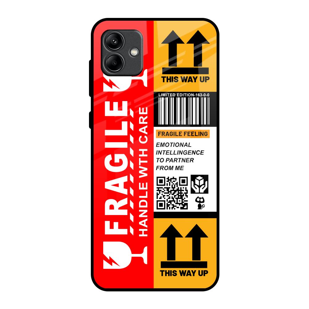 Handle With Care Samsung Galaxy A04 Glass Back Cover Online