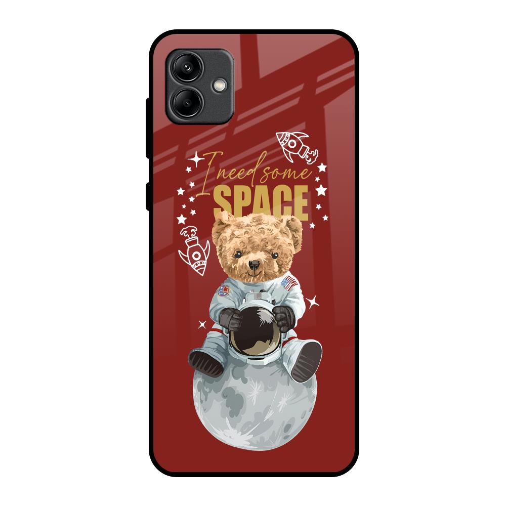 Astronaut Bear Samsung Galaxy A04 Glass Back Cover Online