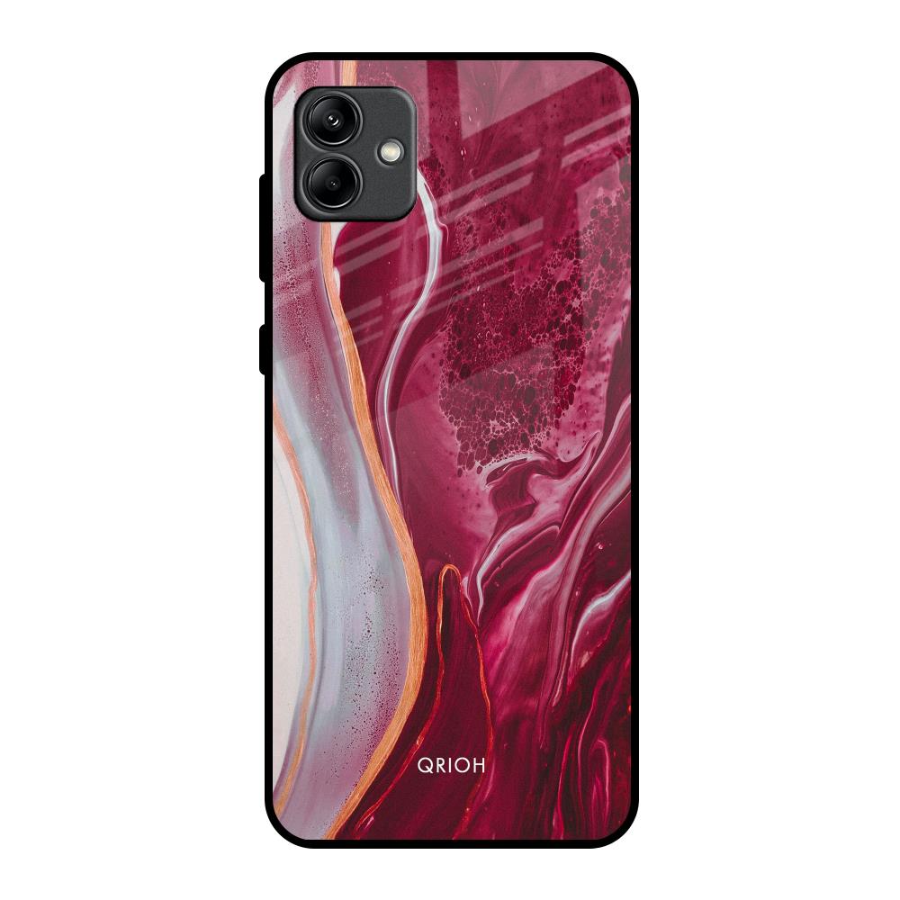 Crimson Ruby Samsung Galaxy A04 Glass Back Cover Online