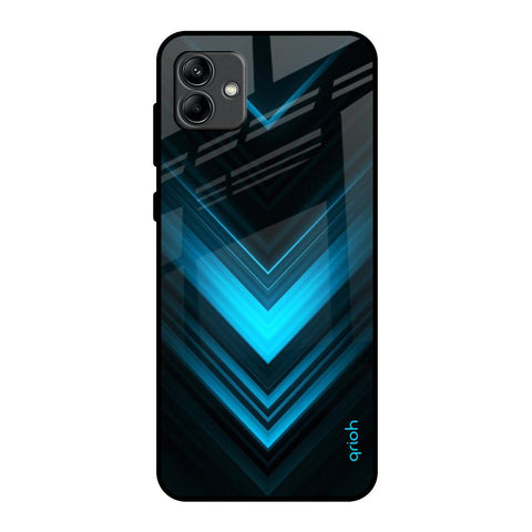 Vertical Blue Arrow Samsung Galaxy A04 Glass Back Cover Online