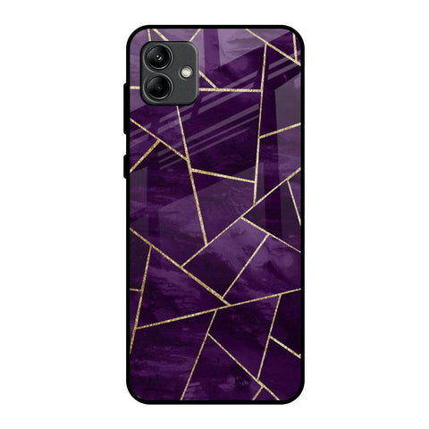 Geometric Purple Samsung Galaxy A04 Glass Back Cover Online