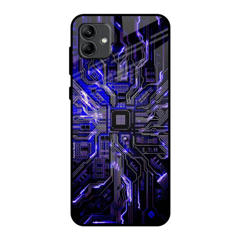 Techno Color Pattern Samsung Galaxy A04 Glass Back Cover Online